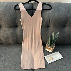 Beige Mini Dress